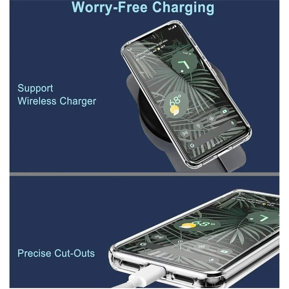 Magnetic Stand Case for Google Pixel 6 Pro - Clear